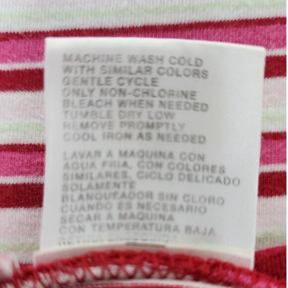 No Boundaries Red , White Pink and Green Short Sleeve T-shirt Junior Size 7-9 - Picture 8 of 8